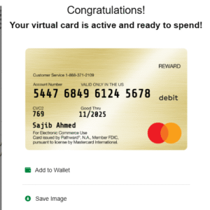 Virtual Mastercard